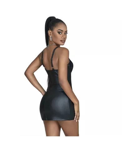 SUBBLIME - 957575 ROBE ZIPPÉE EN CUIR NOIR L/XL