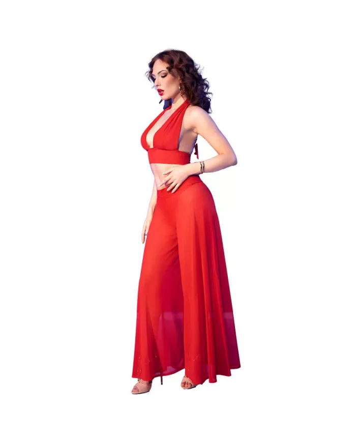 CHILIROSE - CR 4857 ENSEMBLE HAUT ET PANTALON ROUGE TAILLE XL CHILIROSE - CR 4857 ENSEMBLE HAUT ET PANTALON ROUGE TAILLE XL