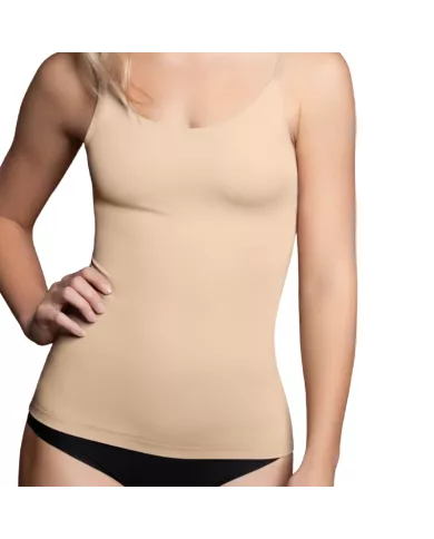BYE-BRA - LIGHT CONTROL T-SHIRT INVISIBLE BEIGE TAILLE M