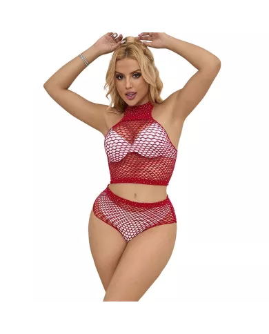 SUBBLIME - 952402 ENSEMBLE RESILLE AVEC LOSANGES ROSES TAILLE UNIQUE