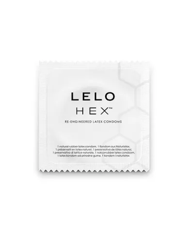 LELO - BOÎTE DE PRÉSERVATIFS HEX 12 UNITÉS