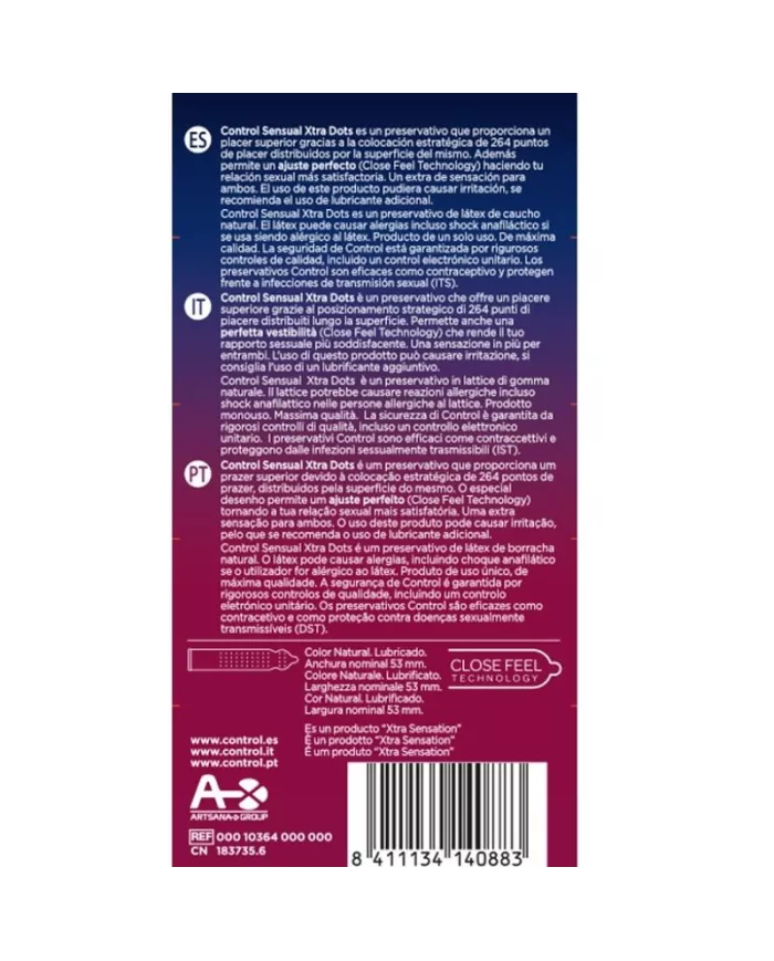 CONTROL - XTRA DOTS 12 UDS