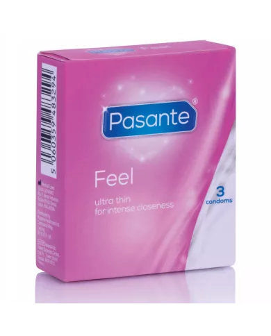 PASANTE - PRÉSERVATIFS SENSIBLES ULTRA MINCE 3 UNITÉS