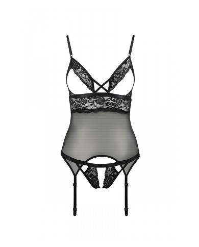 Guêpière seins nus Diabolina - Passion