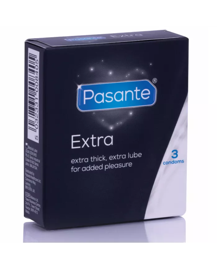 PASANTE - PRÉSERVATIF EXTRA EXTRA ÉPAIS PAR 3 UNITÉS