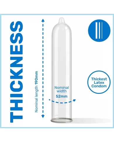 PASANTE - PRÉSERVATIF EXTRA EXTRA ÉPAIS PAR 12 UNITÉS