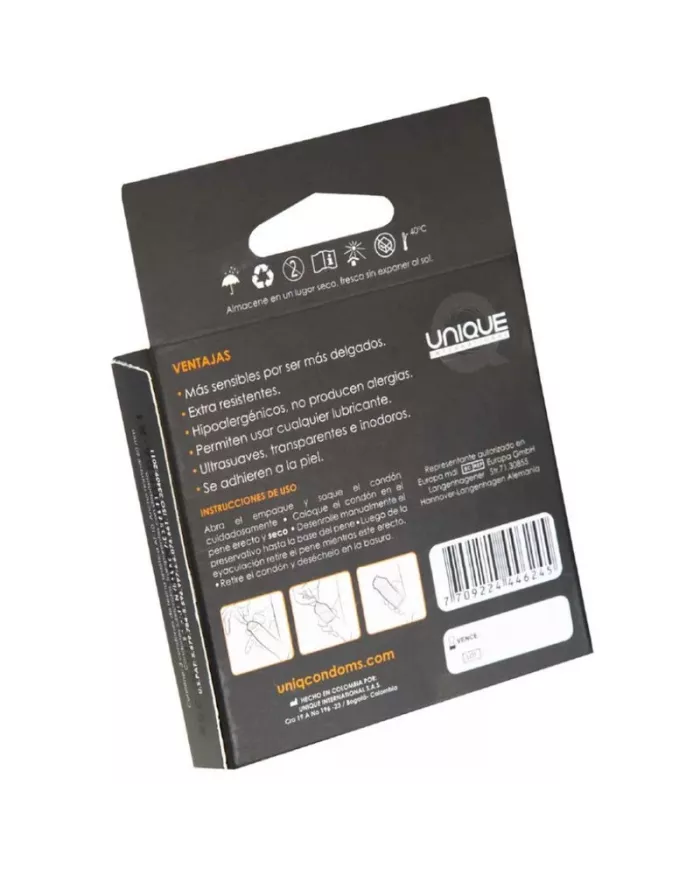 UNIQ - CLASSIC PRÉSERVATIFS SANS LATEX 3 UNITÉS