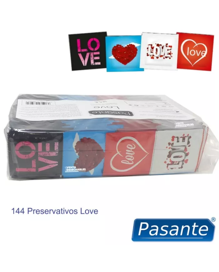 PASANTE - PRÉSERVATIFS LOVE BAG 144 UNITÉS PASANTE - PRÉSERVATIFS LOVE BAG 144 UNITÉS