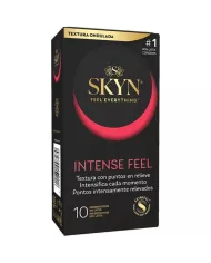 SKYN - PRÉSERVATIF TEXTURÉ À LA SENSATION INTENSE AVEC UN DESIGN ONDULÉ 10 UNITÉS