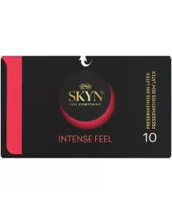 SKYN - PRÉSERVATIF TEXTURÉ À LA SENSATION INTENSE AVEC UN DESIGN ONDULÉ 10 UNITÉS