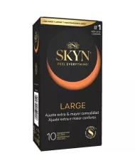 SKYN - GRANDS PRÉSERVATIFS À AJUSTEMENT SUPPLÉMENTAIRE 10 UNITÉS