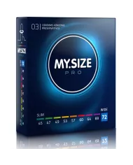 MY SIZE - PRO PRÉSERVATIFS 72 MM 3 UNITÉS MY SIZE - PRO PRÉSERVATIFS 72 MM 3 UNITÉS