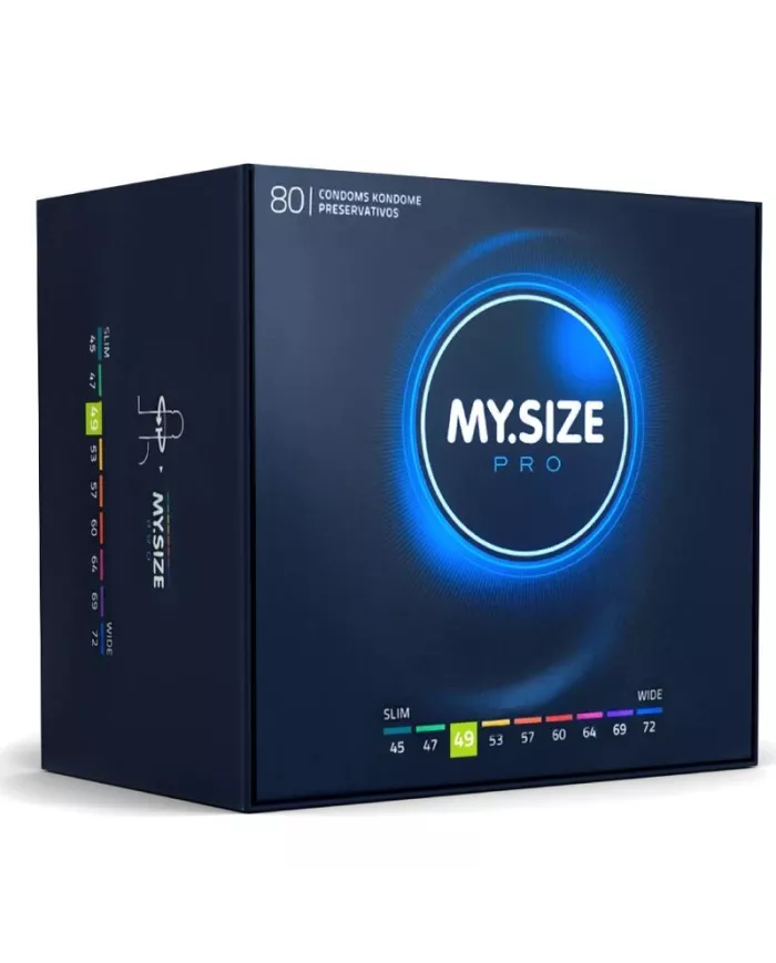 MY SIZE - PRO PRÉSERVATIFS 49 MM 80 UNITÉS MY SIZE - PRO PRÉSERVATIFS 49 MM 80 UNITÉS