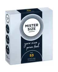 MISTER SIZE - PRÉSERVATIF TAILLE M 53 MM (3 UNITÉS) MISTER SIZE - PRÉSERVATIF TAILLE M 53 MM (3 UNITÉS)