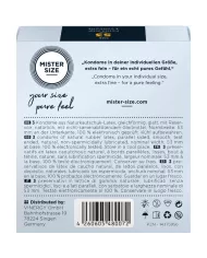 MISTER SIZE - PRÉSERVATIF TAILLE M 53 MM (3 UNITÉS) MISTER SIZE - PRÉSERVATIF TAILLE M 53 MM (3 UNITÉS)