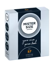 MISTER SIZE - PRÉSERVATIF TAILLE L 57 MM (3 UNITÉS) MISTER SIZE - PRÉSERVATIF TAILLE L 57 MM (3 UNITÉS)