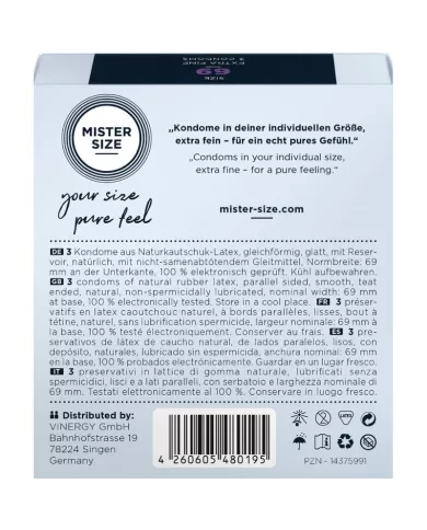 MISTER SIZE - PRÉSERVATIFS TAILLE XXXL 69 MM (3 UNITÉS)