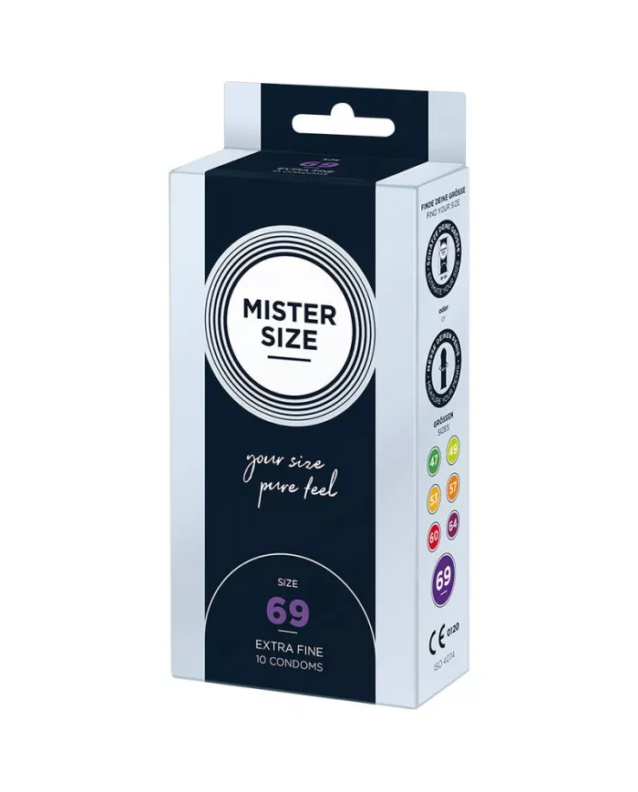MISTER SIZE - PRÉSERVATIFS TAILLE XXXL 69 MM (10 UNITÉS) MISTER SIZE - PRÉSERVATIFS TAILLE XXXL 69 MM (10 UNITÉS)