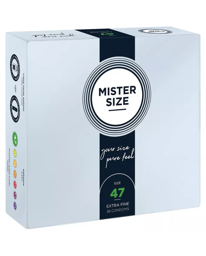 MISTER SIZE - PRÉSERVATIFS TAILLE XS 47 MM (36 UNITÉS)