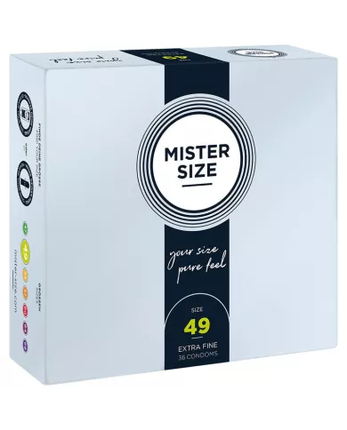 MISTER SIZE - PRÉSERVATIF TAILLE S 49 MM (36 UNITÉS)
