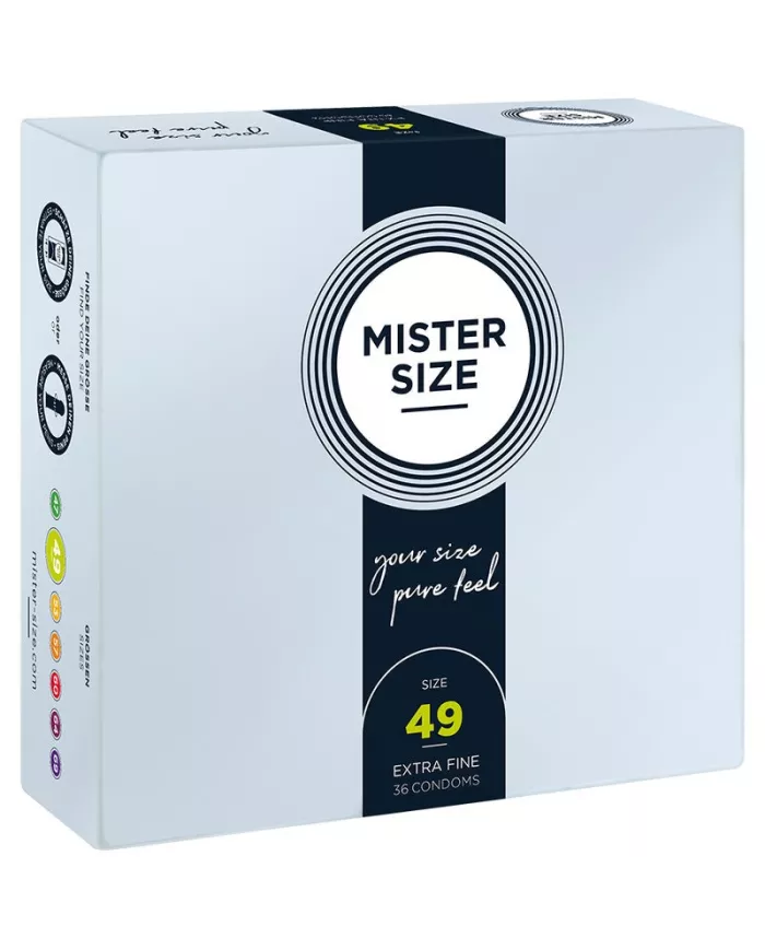 MISTER SIZE - PRÉSERVATIF TAILLE S 49 MM (36 UNITÉS)