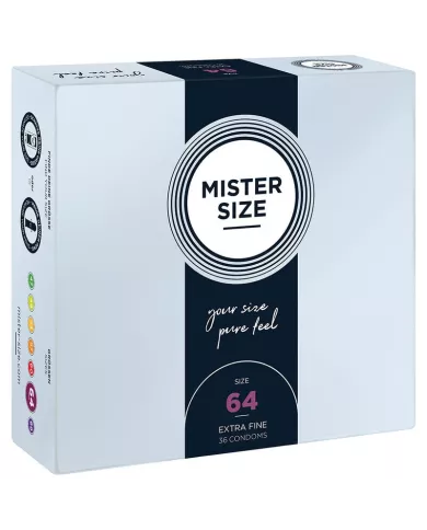 MISTER SIZE - PRÉSERVATIFS TAILLE XXL 64 MM (36 UNITÉS)