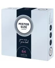 MISTER SIZE - PRÉSERVATIFS TAILLE XXL 64 MM (36 UNITÉS) MISTER SIZE - PRÉSERVATIFS TAILLE XXL 64 MM (36 UNITÉS)