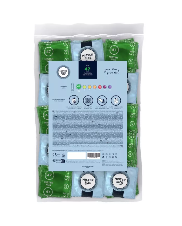 MISTER SIZE - PRÉSERVATIF TAILLE XS 47 MM (100 UNITÉS) MISTER SIZE - PRÉSERVATIF TAILLE XS 47 MM (100 UNITÉS)