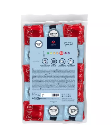 MISTER SIZE - PRÉSERVATIF TAILLE XL 60 MM (100 UNITÉS)