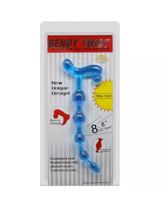 BAILE - BALLES ANAL BLEUES BENDY TWIST BAILE - BALLES ANAL BLEUES BENDY TWIST