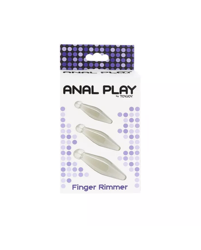 TOYJOY - JEU ANAL FINGER RIMMER 3 PIÈCES TRANSPARENT