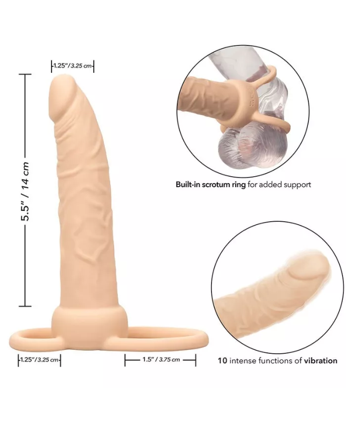 CALEXOTICS - PERFORMANCE MAXX RECHARGEABLE DOUBLE PÉNÉTRATEUR PEAU CLAIRE CALEXOTICS - PERFORMANCE MAXX RECHARGEABLE DOUBLE PÉNÉTRATEUR PEAU CLAIRE