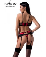 Ensemble à jarretelles Scarlet rouge - Passion