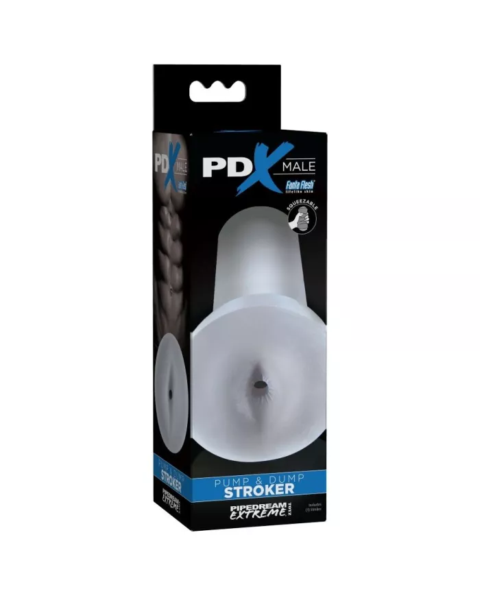 PDX MALE - POUSSOIR POMPE ET DUMP - TRANSPARENT PDX MALE - POUSSOIR POMPE ET DUMP - TRANSPARENT