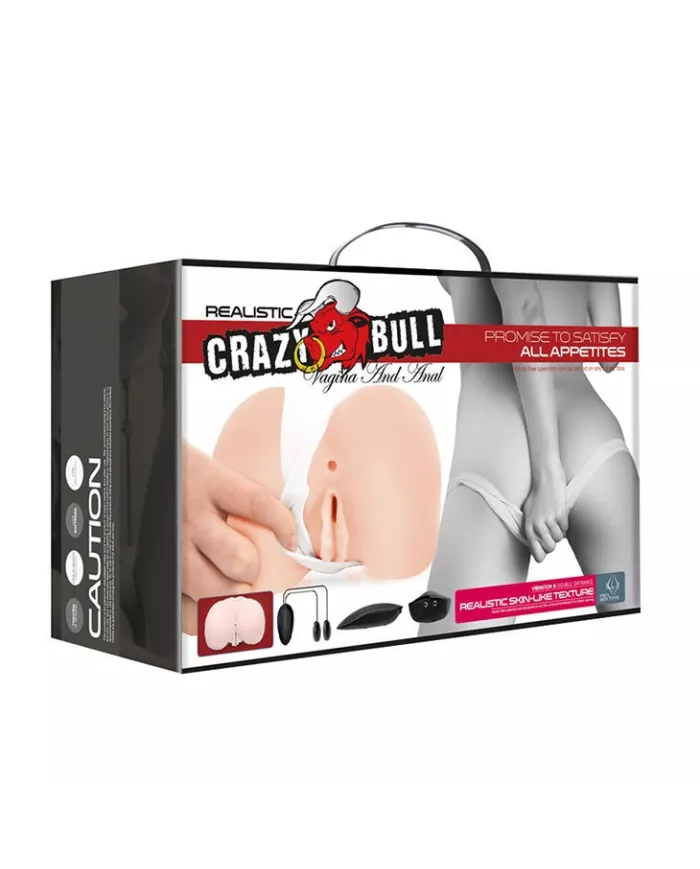 CRAZY BULL - VAGIN ET ANUS RÉALISTES AVEC POSITION DE VIBRATION 8 CRAZY BULL - VAGIN ET ANUS RÉALISTES AVEC POSITION DE VIBRATION 8