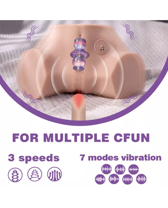 XISE - FENNIE SHAKING MASTURBATEUR RÉALISTE MULTIPOSITION VAGIN ET ANUS AVEC VIBRATION XISE - FENNIE SHAKING MASTURBATEUR RÉALISTE MULTIPOSITION VAGIN ET ANUS AVEC VIBRATION