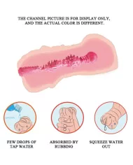 CRAZY BULL - MASTURBADEUR VAGIN PEAU D'EAU AVEC BALLES VIBRANTES