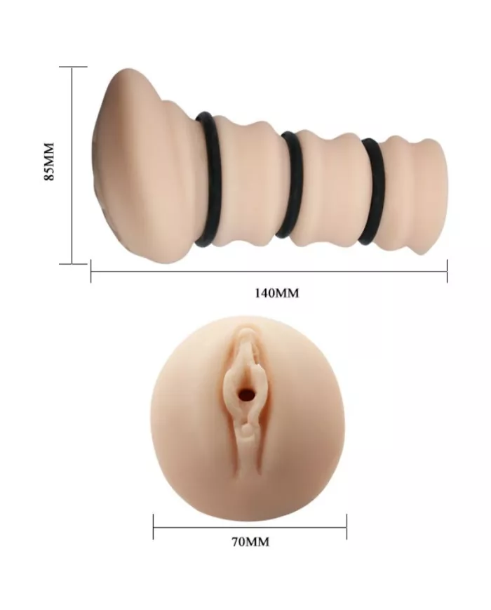 CRAZY BULL - MASTURBADOR AVEC ANNEAUX MODÈLE VAGIN 2