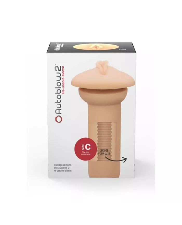 AUTOBLOW - 2+ MANCHON VAGIN TAILLE C AUTOBLOW - 2+ MANCHON VAGIN TAILLE C