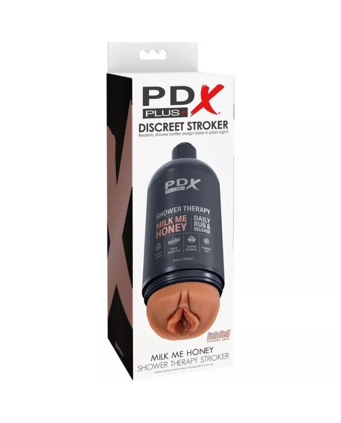 PDX PLUS - MASTURBATEUR STROKER CONCEPTION DE BOUTEILLE DISCRÈTE MILK ME HONEY CANDY SHAMPOOING