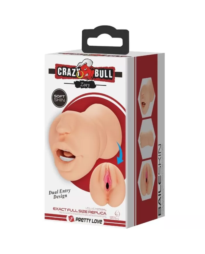 CRAZY BULL - MASTUBADOR EN FORME DE VAGIN ZOEY DOUBLE ENTRÉE CRAZY BULL - MASTUBADOR EN FORME DE VAGIN ZOEY DOUBLE ENTRÉE