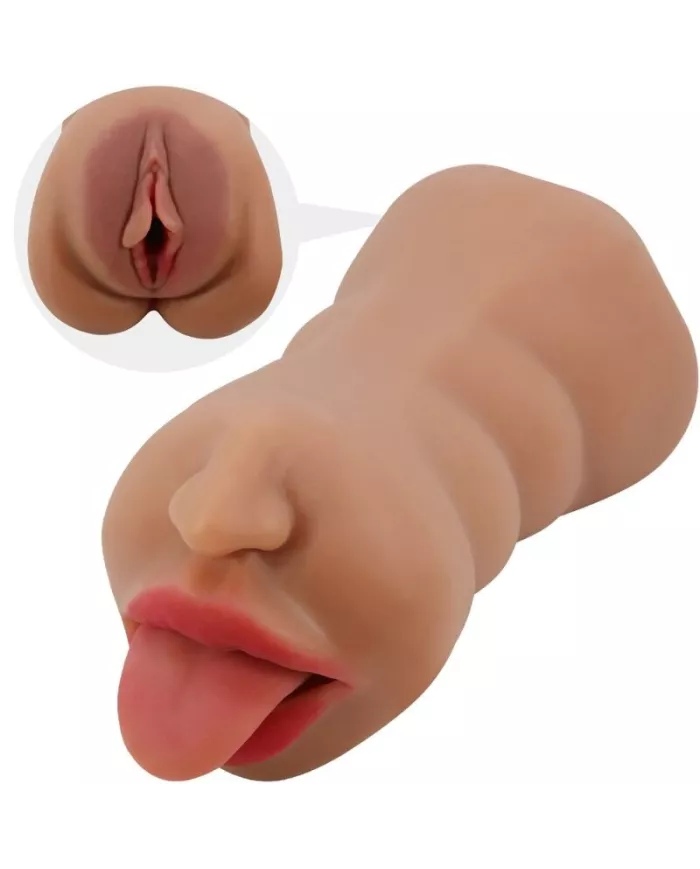 CRAZY BULL - SARAH DOUBLE MASTURBATEUR BOUCHE & VAGIN CHAIR CRAZY BULL - SARAH DOUBLE MASTURBATEUR BOUCHE & VAGIN CHAIR