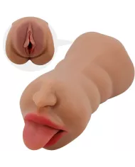 CRAZY BULL - SARAH DOUBLE MASTURBATEUR BOUCHE & VAGIN CHAIR CRAZY BULL - SARAH DOUBLE MASTURBATEUR BOUCHE & VAGIN CHAIR