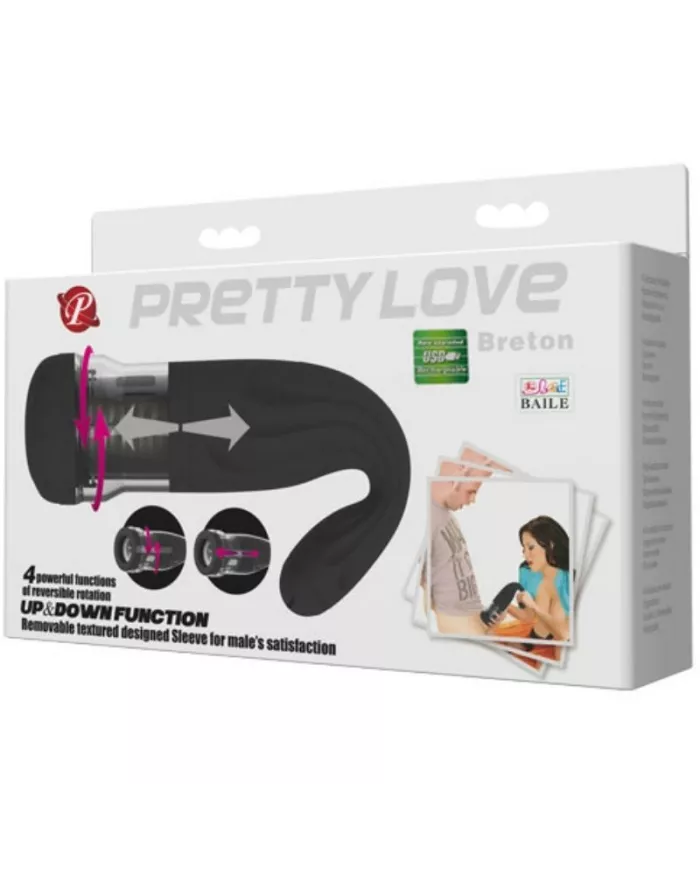 PRETTY LOVE - MASTURBATEUR RECHARGEABLE MULTIFONCTION BRETON PRETTY LOVE - MASTURBATEUR RECHARGEABLE MULTIFONCTION BRETON