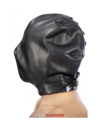 Cagoule BDSM fermée simili cuir - Fetish Tentation
