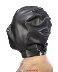 Cagoule BDSM fermée simili cuir - Fetish Tentation