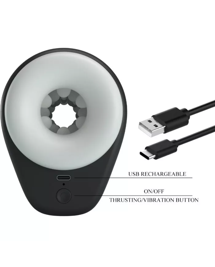 PRETTY LOVE - MASTURBATEUR POUR HOMME DJ GIRL AVEC VIBRATION 5 RÉGLAGES NEGRO PRETTY LOVE - MASTURBATEUR POUR HOMME DJ GIRL AVEC VIBRATION 5 RÉGLAGES NEGRO