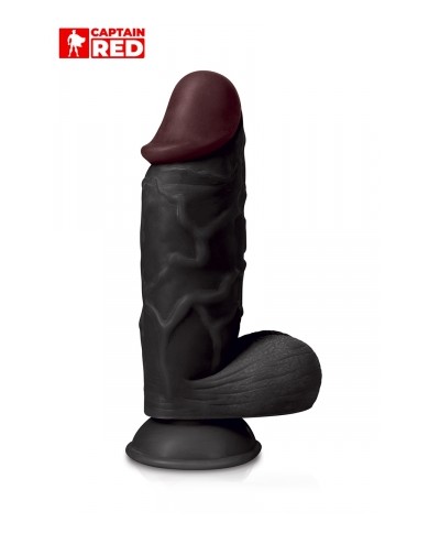 Gode XXL The Strong Black 26 x 6,5 cm - Captain Red