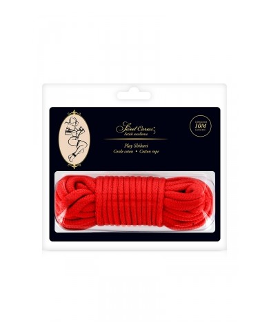 Corde de bondage rouge 10m - Sweet Caress