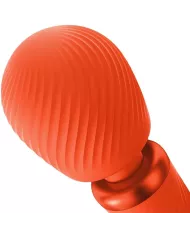 FUN FACTORY - VIM SILICONE RECHARGEABLE VIBRANT LESTÉ RUMBLE WAND SUNRISE ORANGE